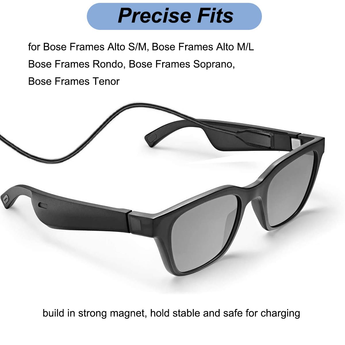 BOSE - Bose Frames Alto S/M 充電ケーブル2本付き Amazon.co.jp: 対応 Bose Frames Alto S/M M/L 充電器 Bose